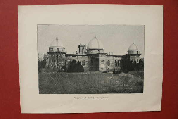 Page Architekture Potsdam 1898-1900 koeniglich Astrophysic Observatory city view Brandenburg